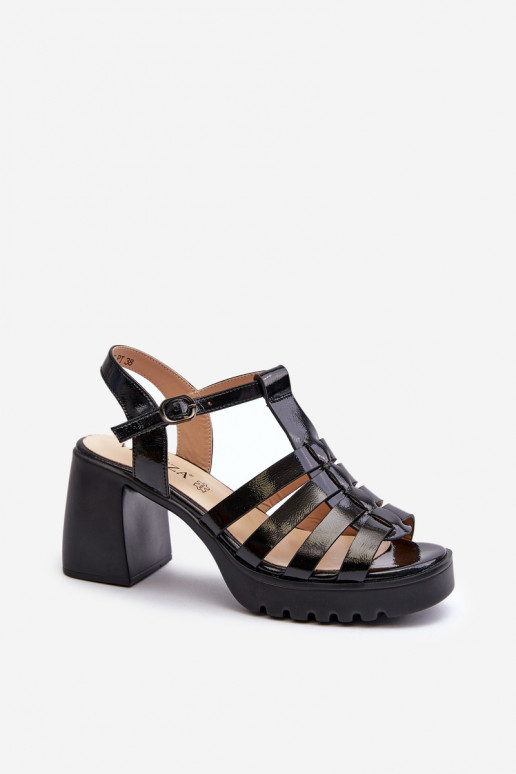 Black patent Leather Women's Sandals... Black patent Leather Women's Sandals...