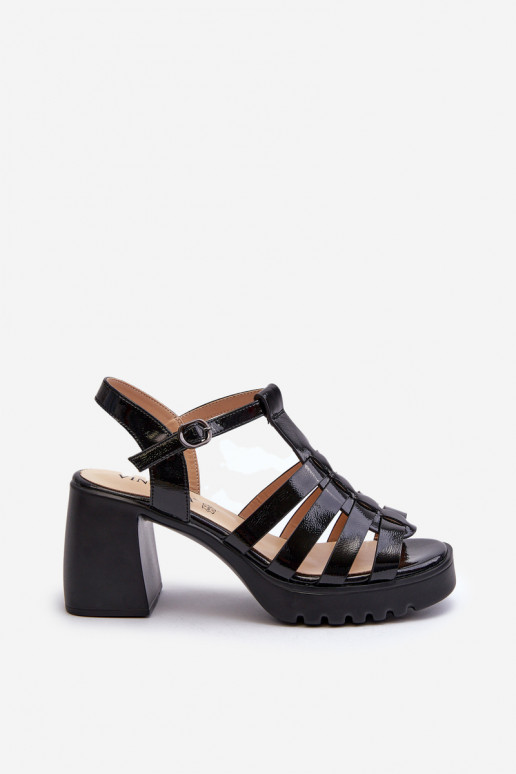 Black patent Leather Women's Sandals... Black patent Leather Women's Sandals...