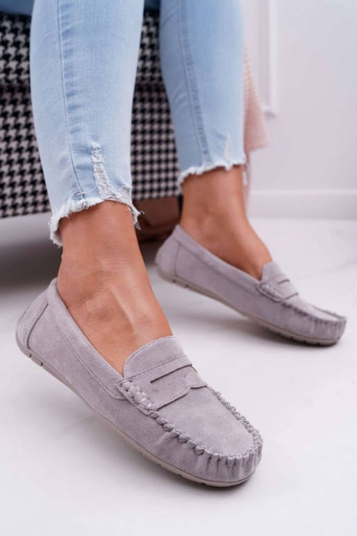 Women s Loafers Suede Grey Morreno Women s Loafers Suede Grey Morreno