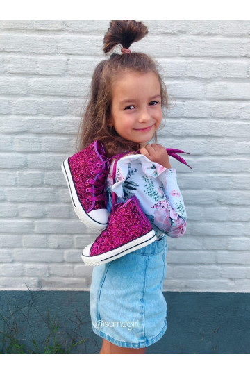 Casual shoes for children with glitter Ally 2