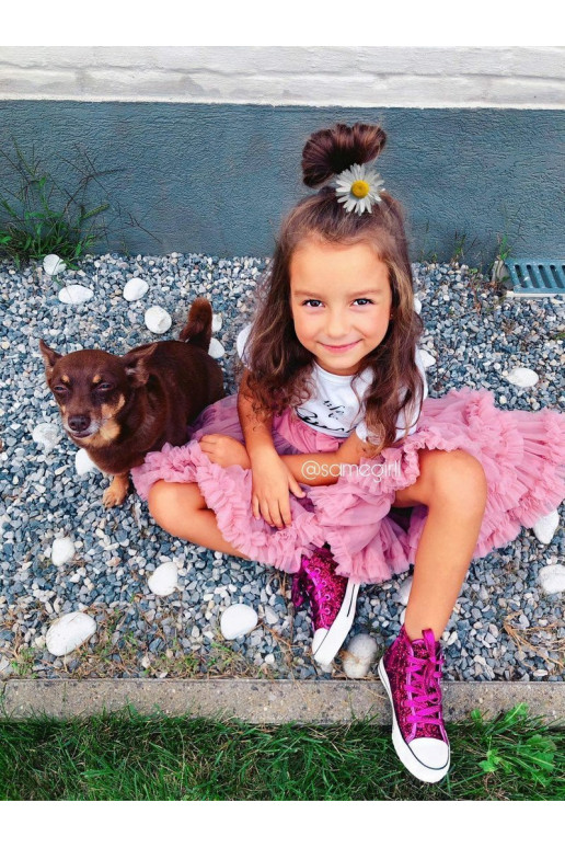 Casual shoes for children with glitter Ally