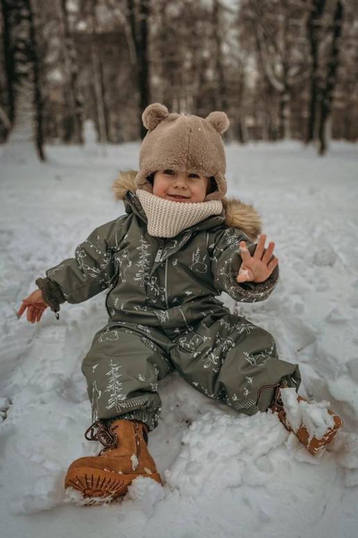 Children's Warmed Trappers Boots Camel