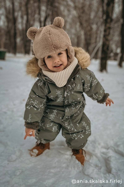 Children's Warmed Trappers Boots Camel