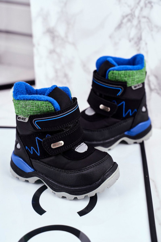 Warm children's shoes with adhesive...