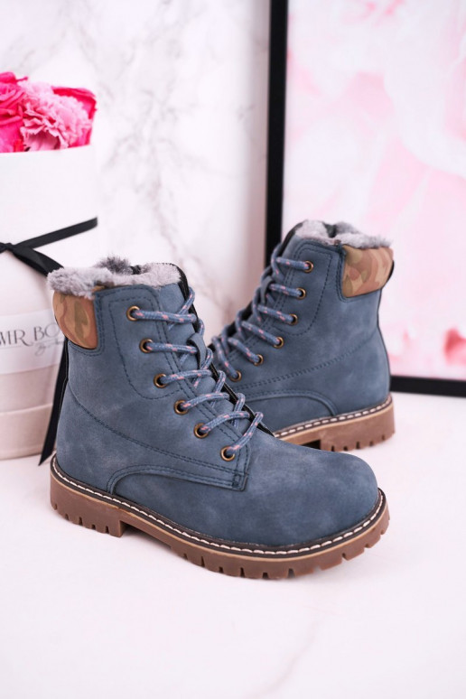 Warm children's boots, blue Warm children's boots, blue