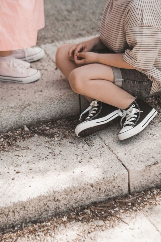 Children's shoes with black soles Children's shoes with black soles