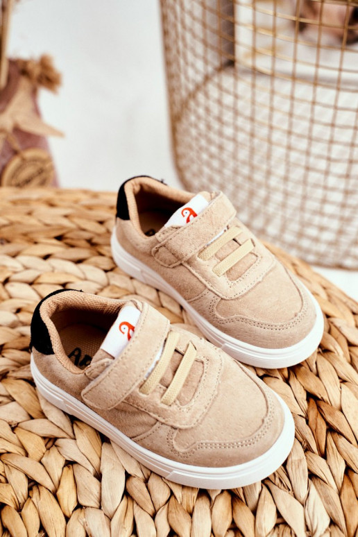 Children's Velcro Sneakers Beige Children's Velcro Sneakers Beige