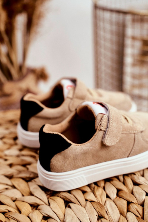 Children's Velcro Sneakers Beige Children's Velcro Sneakers Beige