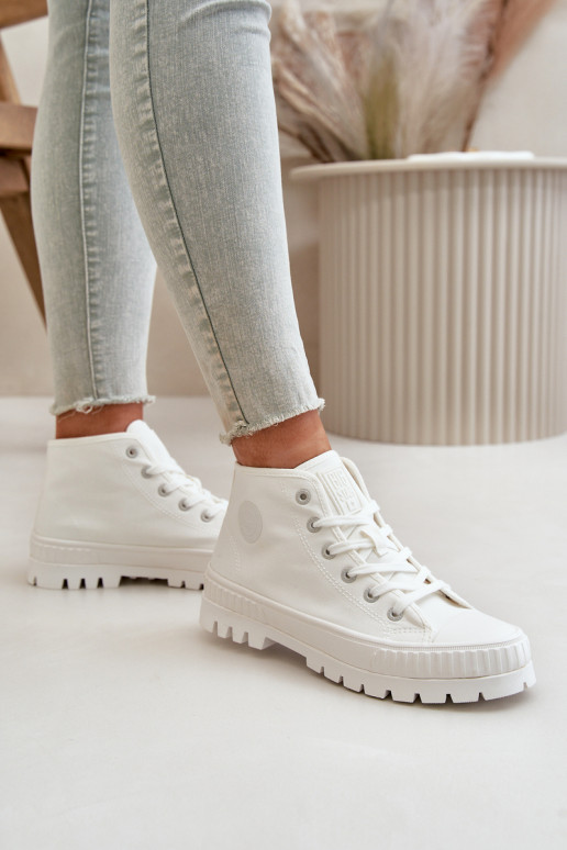 Women's High Top Sneakers Big Star OO274009 White Women's High Top Sneakers Big Star OO274009 White