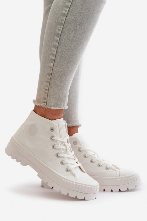 Women's High Top Sneakers Big Star OO274009 White Women's High Top Sneakers Big Star OO274009 White