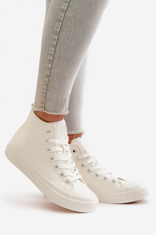 Women's Insulated Sneakers From Eco Leather White Big Star OO274932
