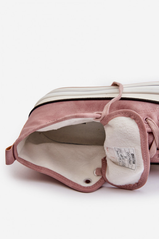 Warm Women's Platform Sneakers Eco Leather Big Star OO274068 Pink Warm Women's Platform Sneakers Eco Leather Big Star OO274068 Pink