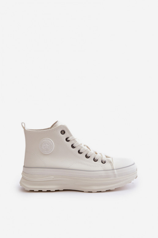 Women's Platform Sneakers Eco Leather Big Star OO274064 White