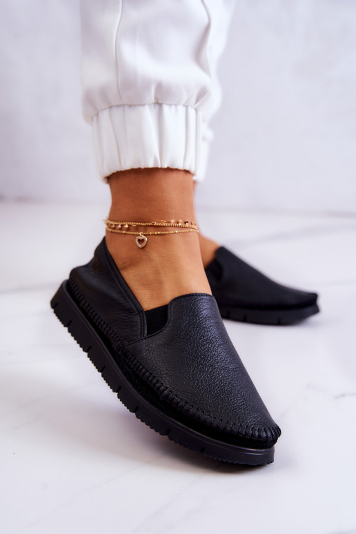 Women's Leather Slip-On Shoes... Women's Leather Slip-On Shoes...