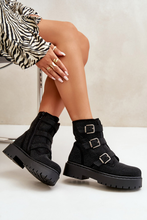 Insulated boots with decoration black Ciascia Insulated boots with decoration black Ciascia