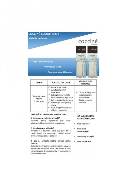 Coccine  Cool Fresh Suche Stopy Coccine  Cool Fresh Suche Stopy