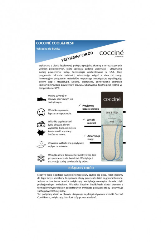 Coccine Thermoactive Cool Fresh Dry Foot Insoles Coccine Thermoactive Cool Fresh Dry Foot Insoles