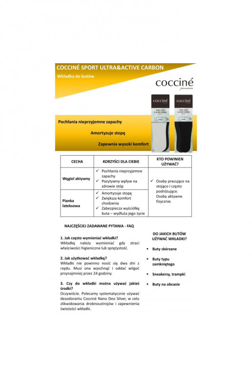 Coccine  Sport Ultra With Active Carbon