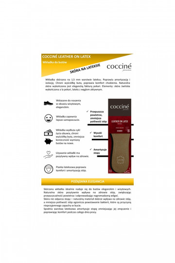 Coccine Leather On Latex Foam Insoles 2
