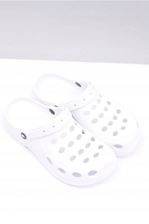 Men's Slides Sandals Crocs White
