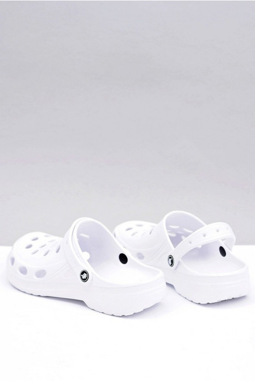 Men's Slides Sandals Crocs White