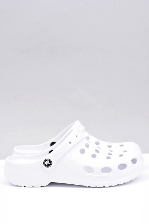 Men's Slides Sandals Crocs White