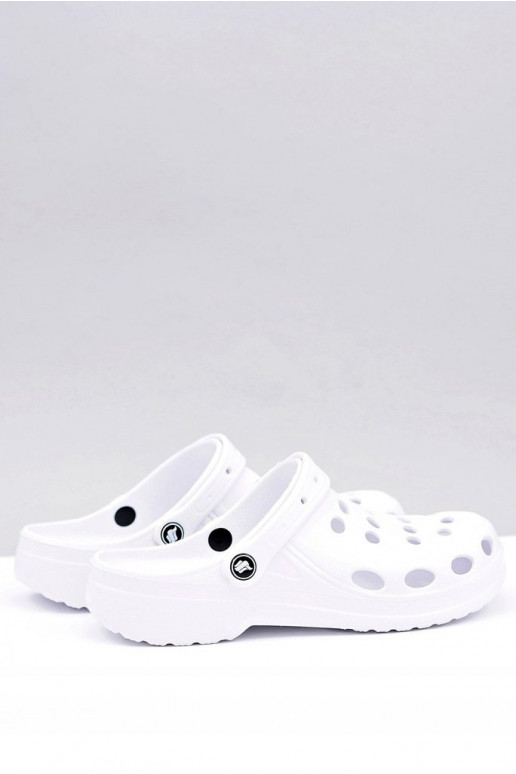 Men's Slides Sandals Crocs White