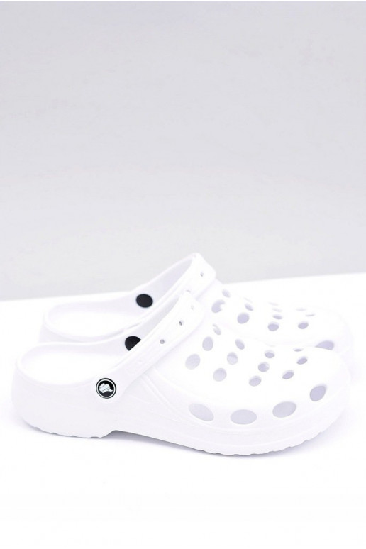 Men's Slides Sandals Crocs White