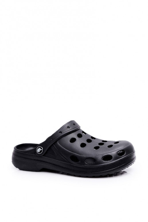 Women's Flip Flops Black Foam EVA Dots