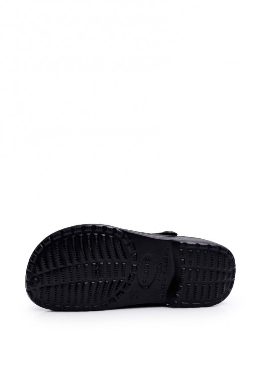 Women's Flip Flops Black Foam EVA Dots