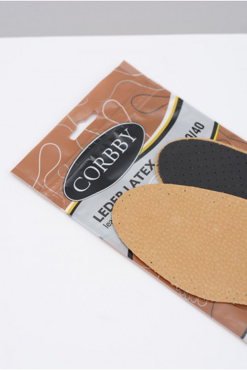 Corbby LEDER LATEX Leather insoles with activated carbon 2