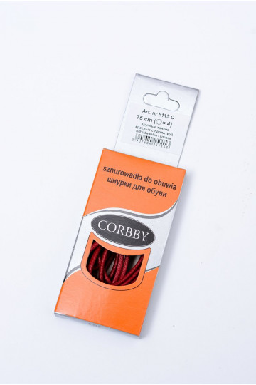 Corbby Red Waxed Thin Laces 2