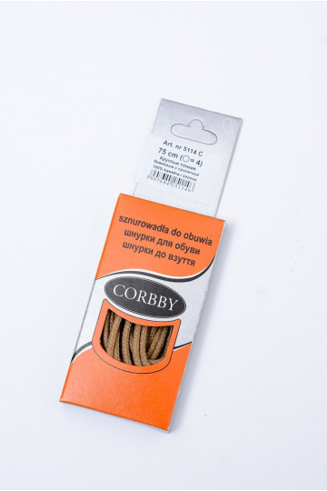 Corbby Beige Waxed Thin Laces 2