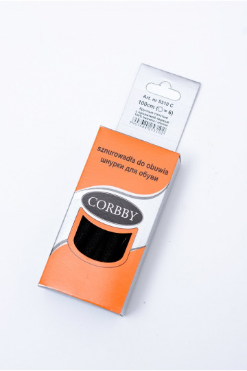 Corbby Black Waxed Thick Laces 2