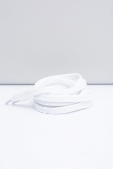 Corbby White Flat Laces