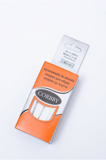 Corbby White Flat Laces 2