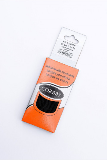 Corbby Black Thin Round Laces 2