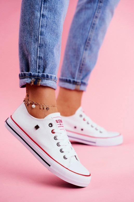 Big Star Womens White Sneakers T274022 Big Star Womens White Sneakers T274022