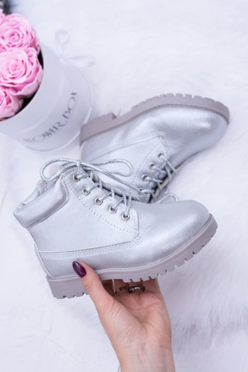 Kids' Insulated Silver Trapper Boots Dexter 2