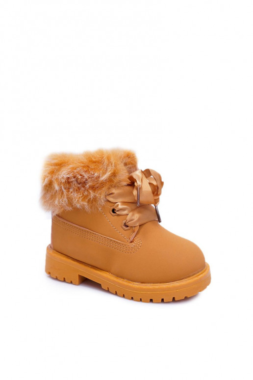 Children's Boots Fleece-lined Trappers Camel Tesoro Children's Boots Fleece-lined Trappers Camel Tesoro