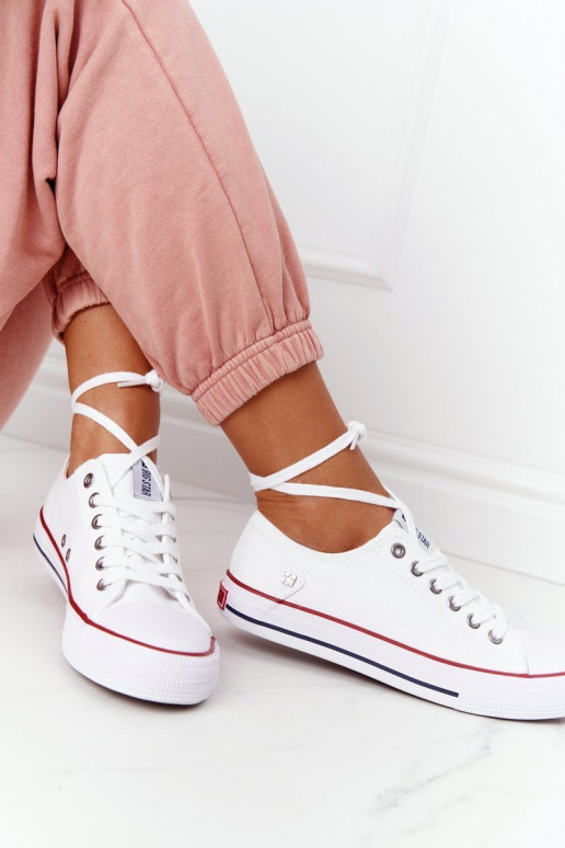 Women's Classic Low Sneakers Big Star DD274336 White Women's Classic Low Sneakers Big Star DD274336 White