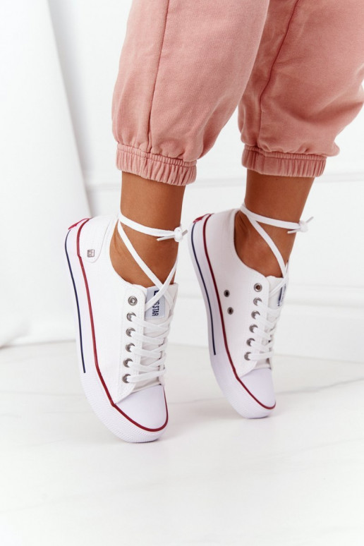 Women's Classic Low Sneakers Big Star DD274336 White Women's Classic Low Sneakers Big Star DD274336 White