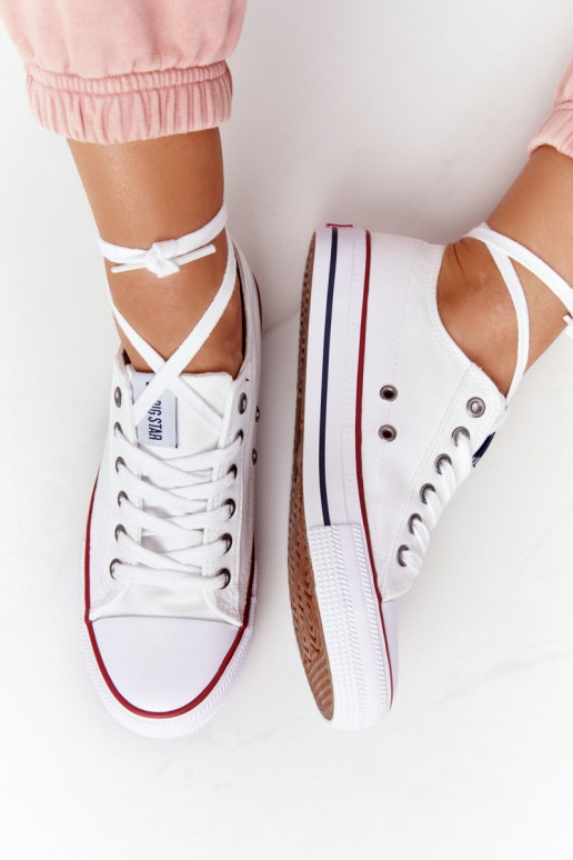 Women's Classic Low Sneakers Big Star DD274336 White Women's Classic Low Sneakers Big Star DD274336 White