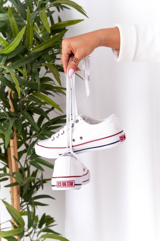 Women's Classic Low Sneakers Big Star DD274336 White Women's Classic Low Sneakers Big Star DD274336 White