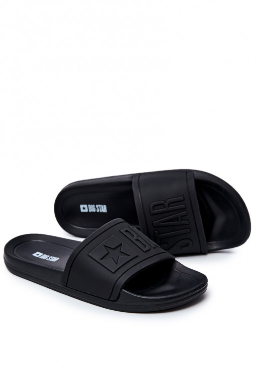 Men's Big Star Rubber Flip Flops Black DD174690 Men's Big Star Rubber Flip Flops Black DD174690