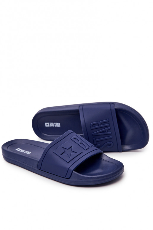 Classic Men's Slides Big Star Navy Blue DD174688 Classic Men's Slides Big Star Navy Blue DD174688