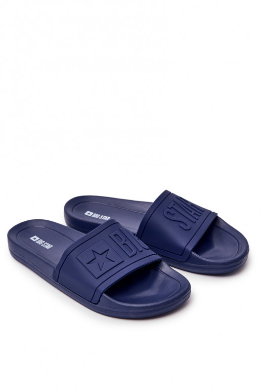 Classic Men's Slides Big Star Navy Blue DD174688 Classic Men's Slides Big Star Navy Blue DD174688
