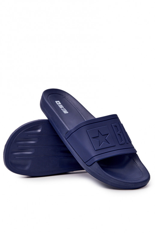 Classic Men's Slides Big Star Navy Blue DD174688 Classic Men's Slides Big Star Navy Blue DD174688