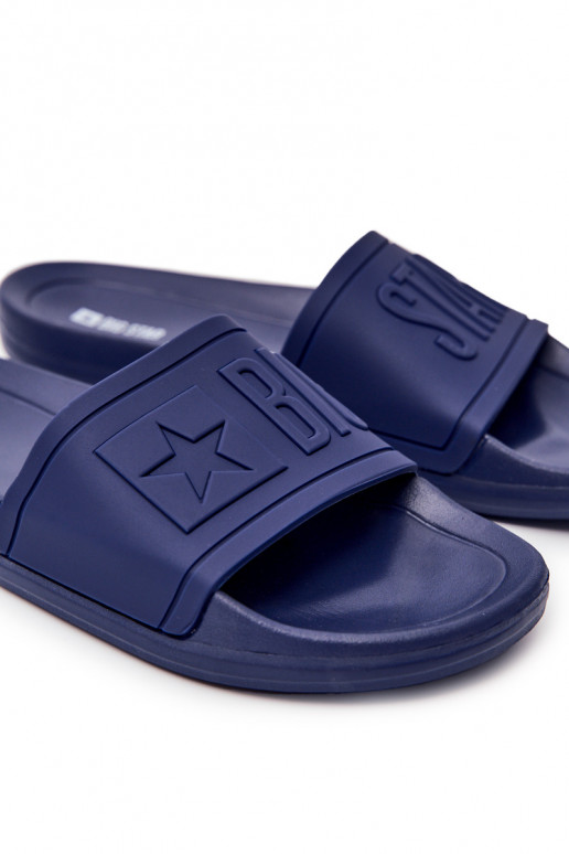 Classic Men's Slides Big Star Navy Blue DD174688 Classic Men's Slides Big Star Navy Blue DD174688