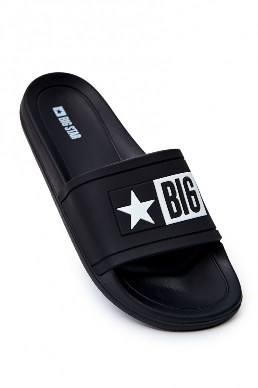 Men's Big Star Rubber Flip Flops Black DD174699 Men's Big Star Rubber Flip Flops Black DD174699